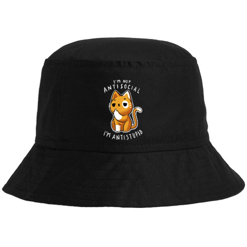 Bucket Hat - Im not antisocial im antistupid - Mfest