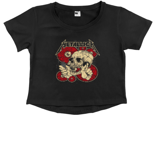 Kids' Premium Cropped T-Shirt - Metallica 28 - Mfest