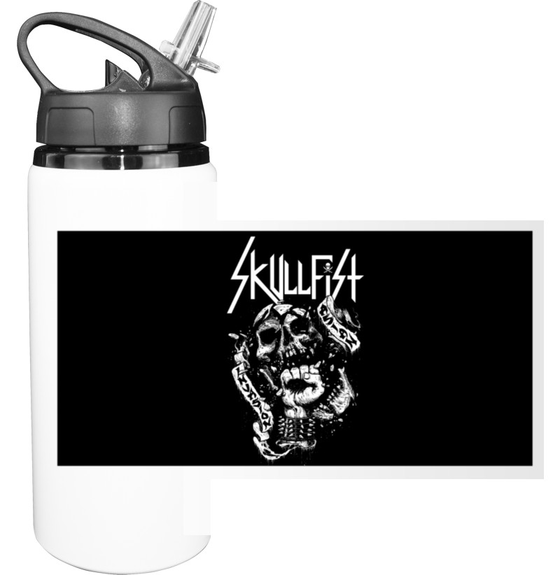 Sport Water Bottle - Skull Fist - Mfest