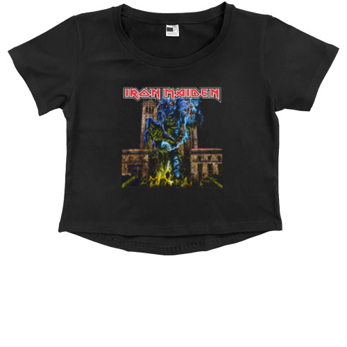 Kids' Premium Cropped T-Shirt - Iron Maiden 22 - Mfest