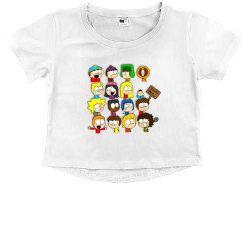 Kids' Premium Cropped T-Shirt - Південний парк - Mfest