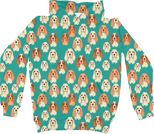 Kids' Hoodie 3D - Cocker Spaniel - Mfest