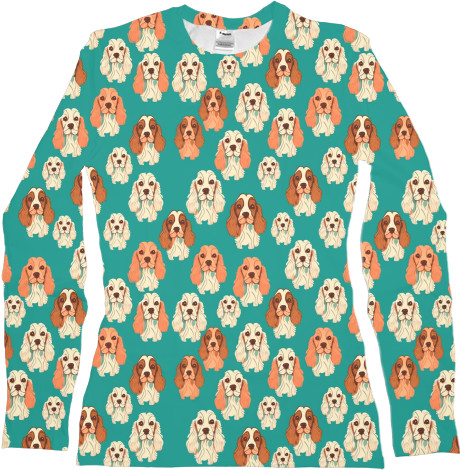 Women's Longsleeve Shirt 3D - Cocker Spaniel - Mfest