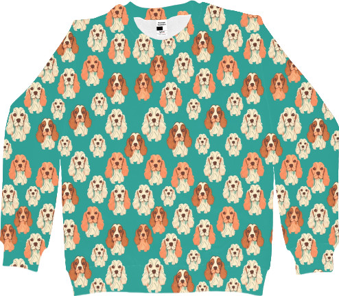 Women's Sweatshirt 3D - Cocker Spaniel - Mfest