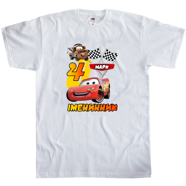 Men's T-Shirt Fruit of the loom - CARS / NAME AND NUMBER ARE CHANGED - Mfest