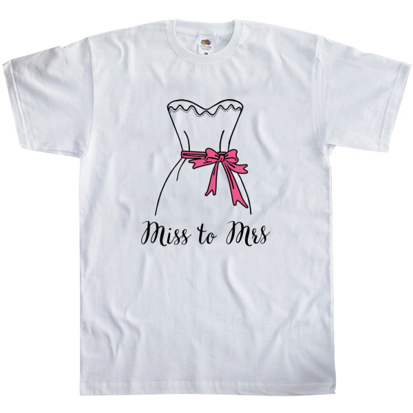 Men's T-Shirt Fruit of the loom - Miss to Mrs - Mfest