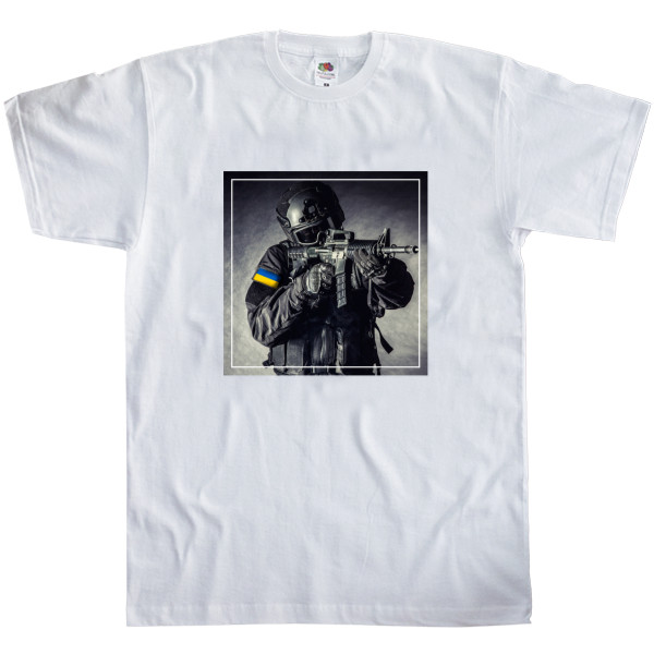 Men's T-Shirt Fruit of the loom - Soldier (positive) - Mfest