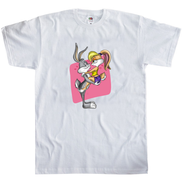 Men's T-Shirt Fruit of the loom - Bugs and Lola Bunny - Mfest