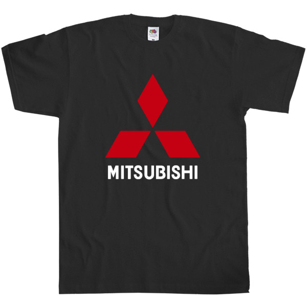 Men's T-Shirt Fruit of the loom - Mitsubishi Logo Black - Mfest