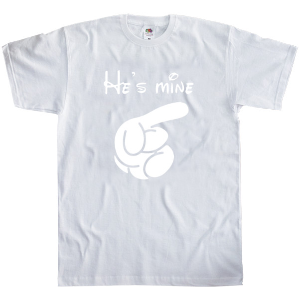 Футболка Класика Чоловіча Fruit of the loom - Disney He's Mine - Mfest
