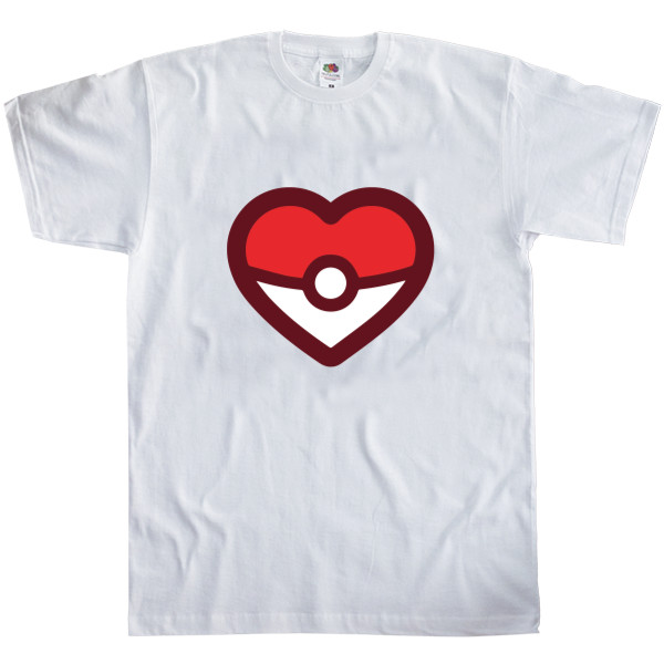 Men's T-Shirt Fruit of the loom - pokeball - Mfest