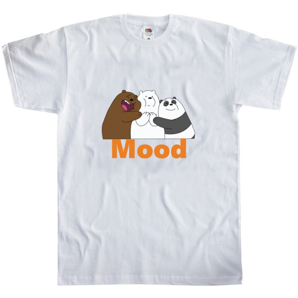 Men's T-Shirt Fruit of the loom - Funny bears, bears mood, bears, pandas - Mfest