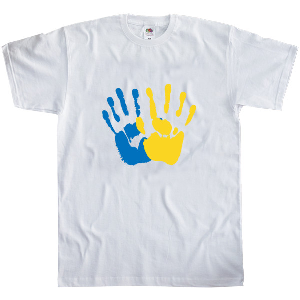 Men's T-Shirt Fruit of the loom - Ukraine hands - Mfest