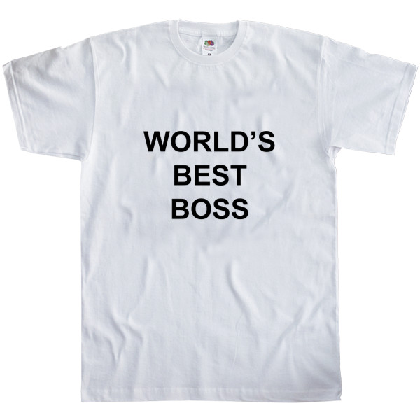 Men's T-Shirt Fruit of the loom - Worlds best boss - Mfest