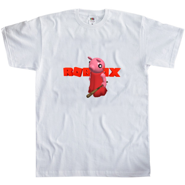 Men's T-Shirt Fruit of the loom - Piggy Roblox - Mfest