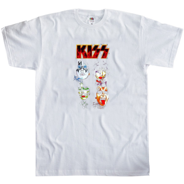 Men's T-Shirt Fruit of the loom - Kiss art - Mfest