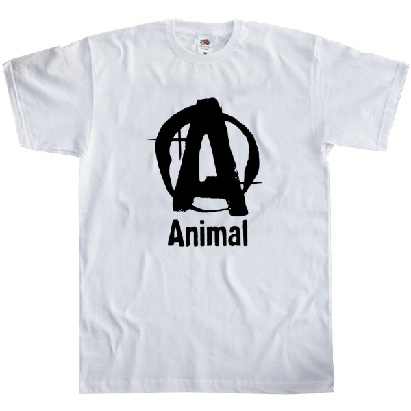 Men's T-Shirt Fruit of the loom - Animal powerlifting logo - Mfest