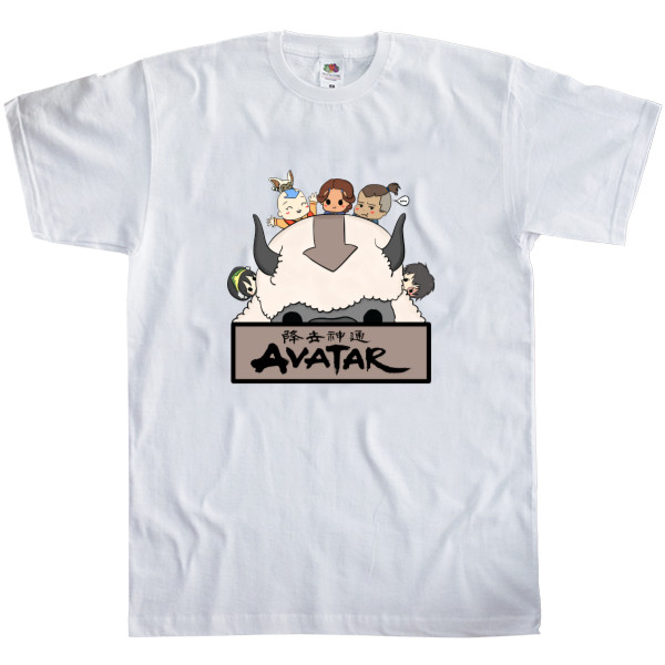 Men's T-Shirt Fruit of the loom - avatar la leyenda de aang - Mfest