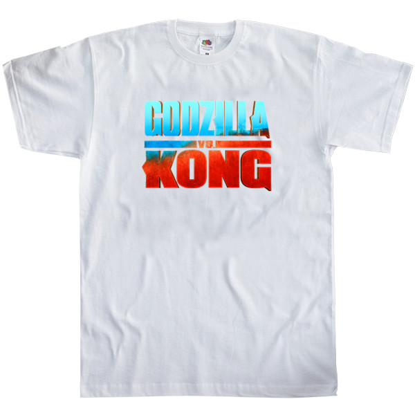 Men's T-Shirt Fruit of the loom - godzilla vs kong logo - Mfest