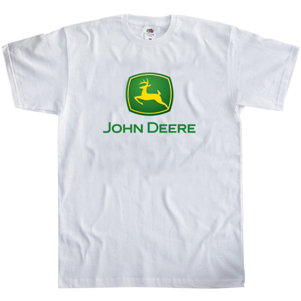 Футболка Классика Мужская Fruit of the loom - john deere logo - Mfest