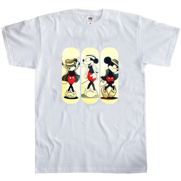 Men's T-Shirt Fruit of the loom - mickey mouse as michael jackson - Mfest