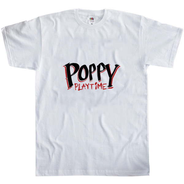 Футболка Классика Мужская Fruit of the loom - Poppy Playtime Logo - Mfest