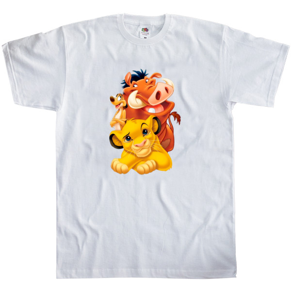 Men's T-Shirt Fruit of the loom - Simba Timon and Pumbaa - Mfest