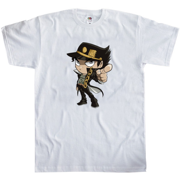 Футболка Классика Мужская Fruit of the loom - CHIBI Jotaro - Mfest