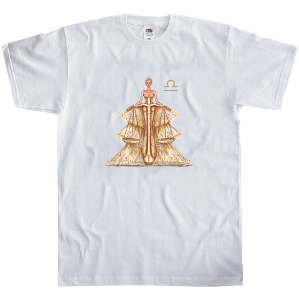 Men's T-Shirt Fruit of the loom - Libra, the zodiac sign) - Mfest