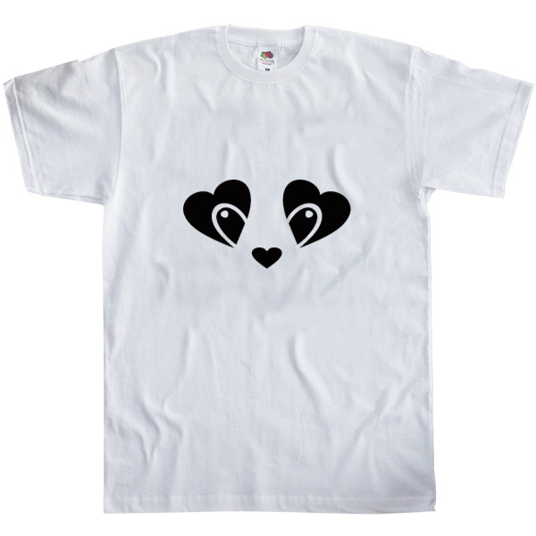 Men's T-Shirt Fruit of the loom - panda heart - Mfest