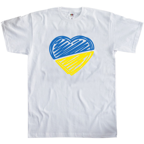 Men's T-Shirt Fruit of the loom - UKRAINE IN THE HEART 2 - Mfest