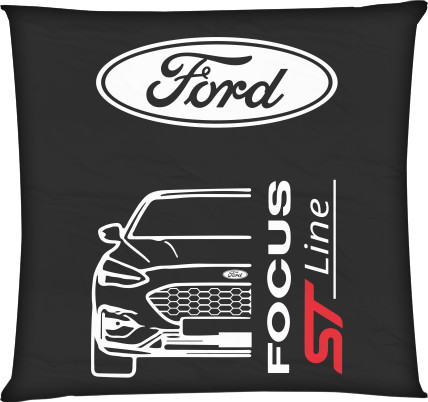 Square Throw Pillow - Focus ST - Mfest