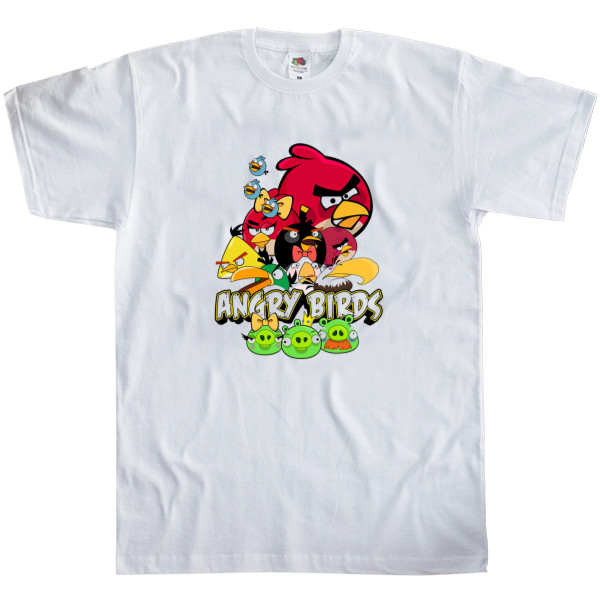 Men's T-Shirt Fruit of the loom - Angry Birds 24 - Mfest