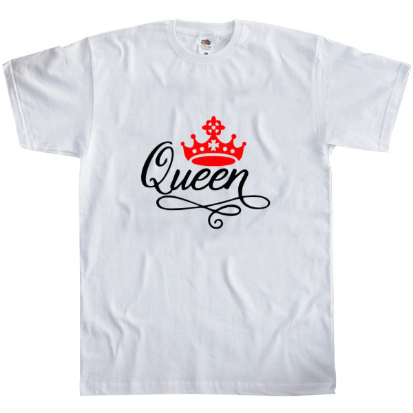 Парные - Футболка Классика Мужская Fruit of the loom - Queen 3 - Mfest