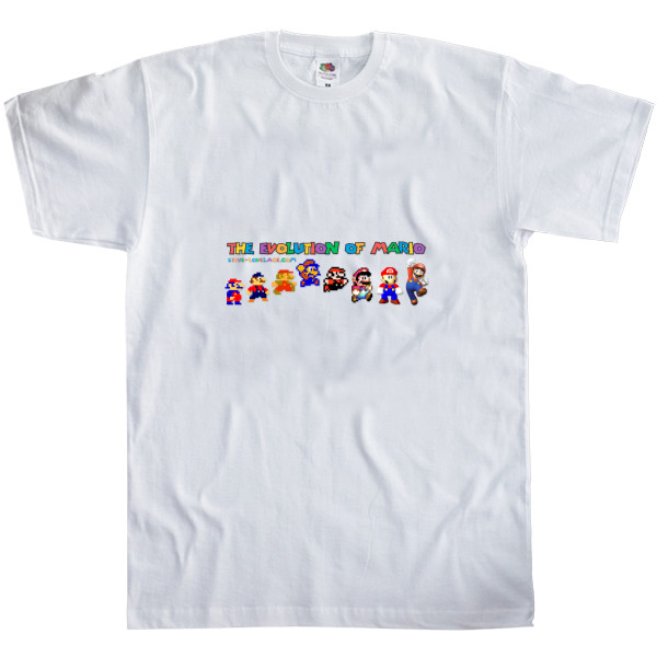 Men's T-Shirt Fruit of the loom - The Evolution of Super Mario 2 - Mfest