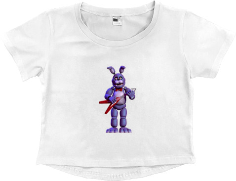 Women's Cropped Premium T-Shirt - FNAF [22] - Mfest