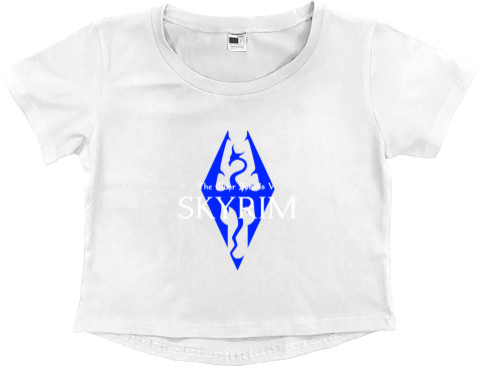 Women's Cropped Premium T-Shirt - Elder Scrolls [6] - Mfest