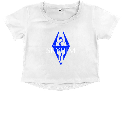 Kids' Premium Cropped T-Shirt - Elder Scrolls [6] - Mfest