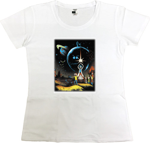 Women's Premium T-Shirt - Rick and Morty Starwars - Mfest