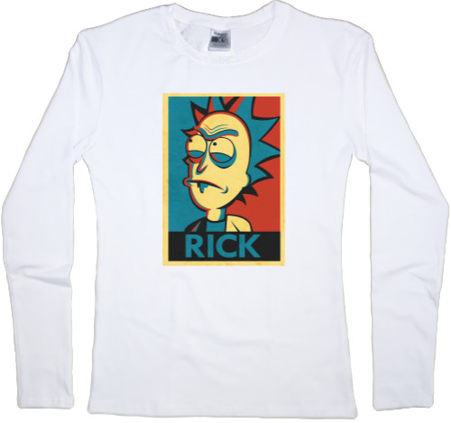 Women's Longsleeve Shirt - Rick and Morty Rick Obey - Mfest