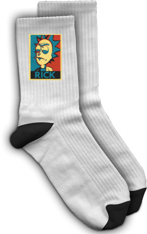 Socks - Rick and Morty Rick Obey - Mfest