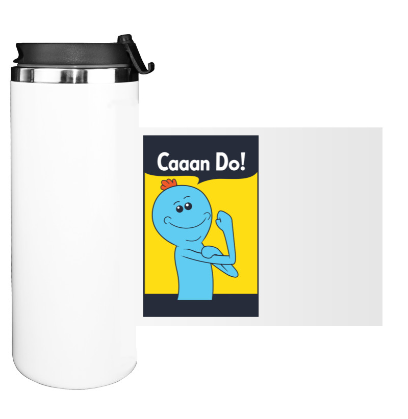 Water Bottle on Tumbler - Rick and Morty Mr Meeseeks 2 - Mfest