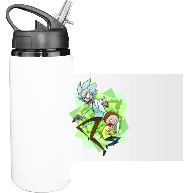 Sport Water Bottle - Rick and Morty art 15 - Mfest