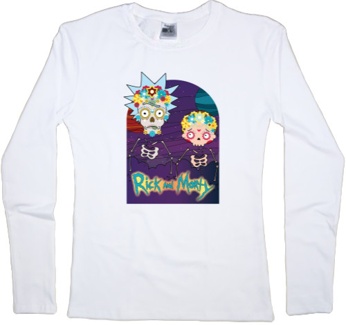 Women's Longsleeve Shirt - Rick and Morty art 8 - Mfest