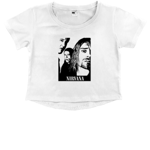 Kids' Premium Cropped T-Shirt - Nirvana 9 - Mfest