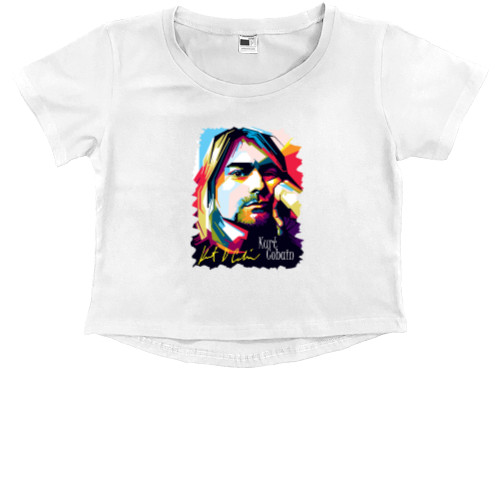 Kids' Premium Cropped T-Shirt - Nirvana 4 - Mfest