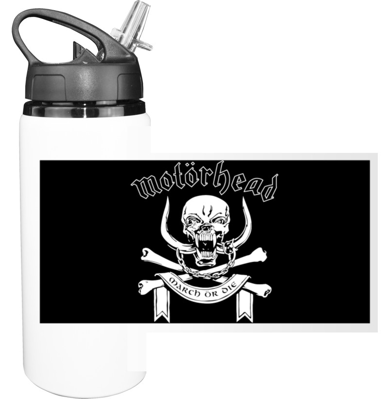 Sport Water Bottle - Motorhead March Or Die - Mfest