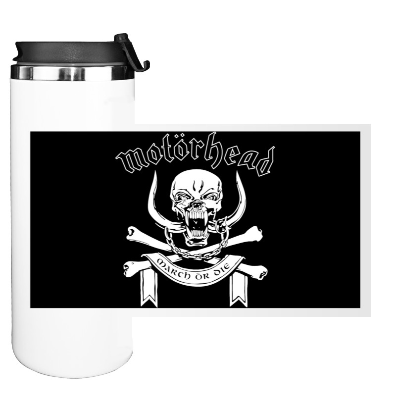 Water Bottle on Tumbler - Motorhead March Or Die - Mfest