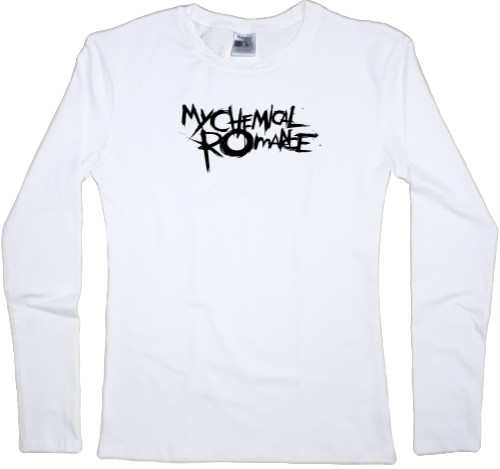 Футболка з Довгим Рукавом Жіноча - My Chemical Romance Logo 1 - Mfest