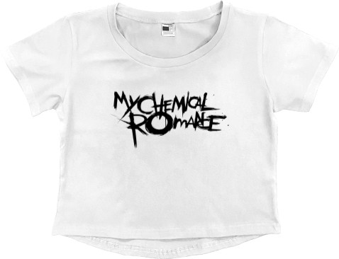 Кроп - топ Премиум Женский - My Chemical Romance Logo 1 - Mfest